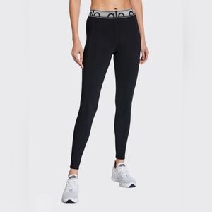 Alo Yoga High Waist Velocity Logo Black Leggings XS